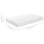vidaXL Lot de 4 étagères murales flottantes en MDF Blanc brillant 39,9 x 23,1 x 3,8 cm