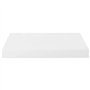 vidaXL Lot de 4 étagères murales flottantes en MDF Blanc brillant 39,9 x 23,1 x 3,8 cm