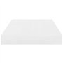 vidaXL Lot de 4 étagères murales flottantes en MDF Blanc brillant 39,9 x 23,1 x 3,8 cm