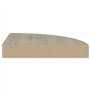 VidaXL Étagères d'angle flottantes 2 pcs Chêne 25x25x3,8 cm MDF