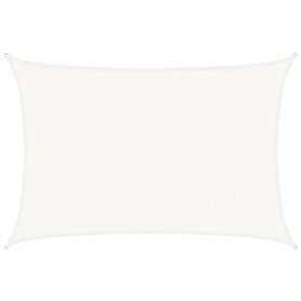 Bussandri Voile d'ombrage en polyéthylène haute densité 160 g/m² Blanc 3 x 4 m