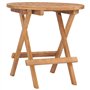 Bussandri Exclusive Table de jardin pliante en teck massif 50 x 50 x 50 cm