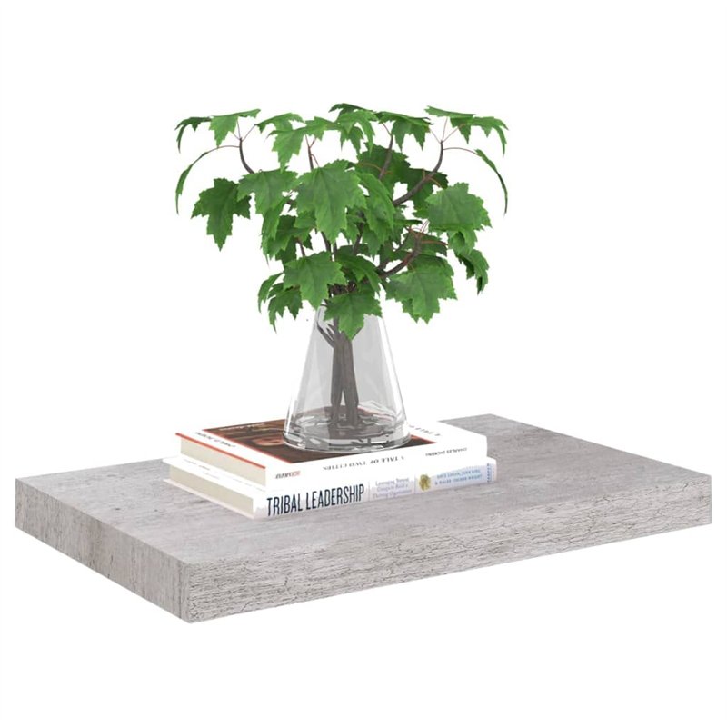 Image secondaire de VidaXL Étagères murales flottantes 2 pcs Gris béton 50x23x3,8 cm MDF