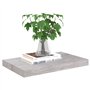 VidaXL Étagères murales flottantes 2 pcs Gris béton 50x23x3,8 cm MDF
