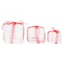 Boîtes-cadeaux de Noël décoratives 3 pcs Acrylique colorées
