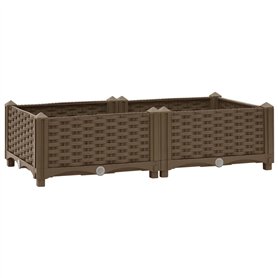 vidaXL Lit surélevé 80x40x23 cm Polypropylène