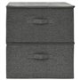 Aufbewahrungsboxen 2 Stk. Stoff 43x34x23 cm Anthrazit