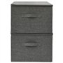 Aufbewahrungsboxen 2 Stk. Stoff 43x34x23 cm Anthrazit