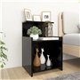 vidaXL Comodino Nero 40x35x60 cm in Truciolato