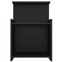 vidaXL Comodino Nero 40x35x60 cm in Truciolato