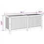 Boîte de rangement de jardin 150x50x58 cm Bois d'acacia solide