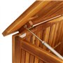 Boîte de rangement de jardin 150x50x58 cm Bois d'acacia solide