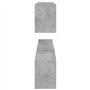 Étagères murales 2 pcs Gris béton 100x15x20 cm Aggloméré