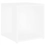 Tavolino Bianco 33x33x34,5 cm in Legno Multistrato