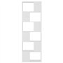 vidaXL Étagère d'Angle Classique 60x24x186 cm - 6 Étagères - Robuste - Blanc