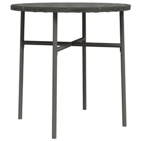 vidaXL Table basse de Thé Gris 45 cm en Polyrotin