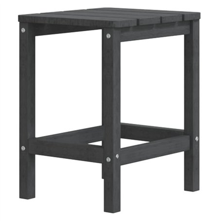 vidaXL Table de jardin Adirondack Anthracite 38 x 38 x 46 cm HDPE
