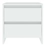 vidaXL Comodino Bianco 45x34,5x44,5 cm in Legno Ingegnerizzato