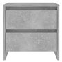 vidaXL Comodino Grigio Cemento 45x34,5x44,5 cm in Truciolato