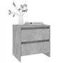 vidaXL Comodino Grigio Cemento 45x34,5x44,5 cm in Truciolato