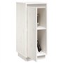 vidaXL Credenza Bianca 31,5x34x75 cm in Legno Massello di Pino