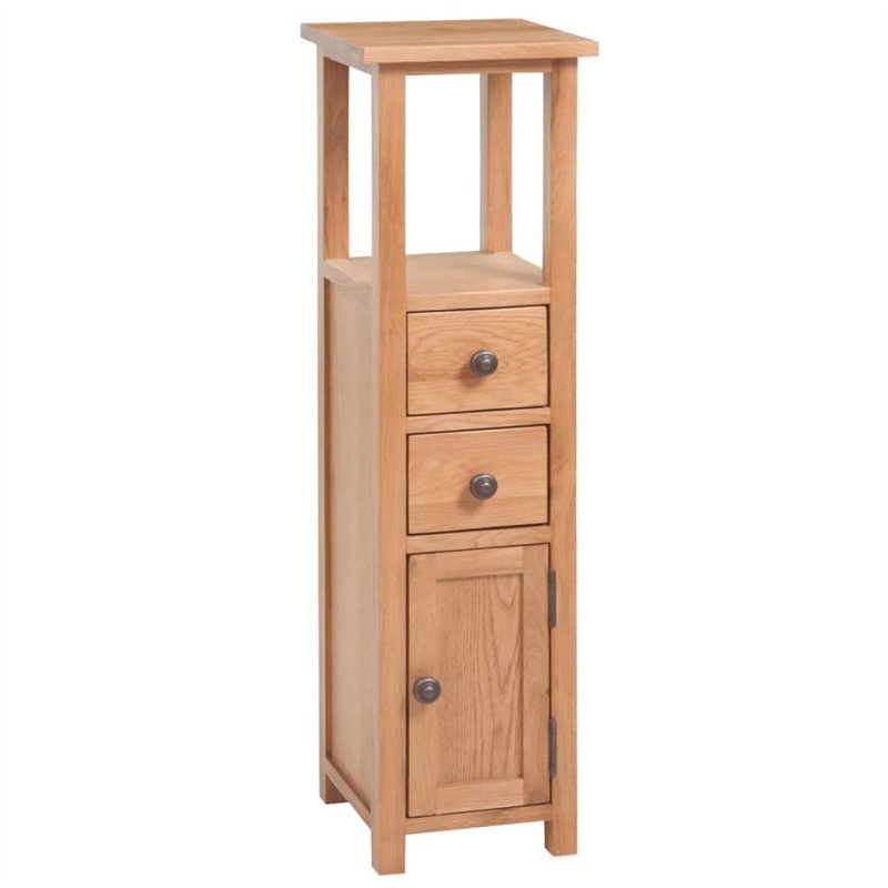 vidaXL Étagère d’angle Chêne massif 26 x 26 x 94 cm Marron