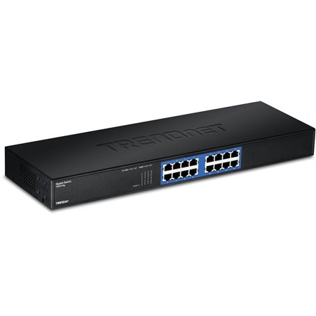Trendnet TEG-S16G commutateur réseau Non-géré Noir