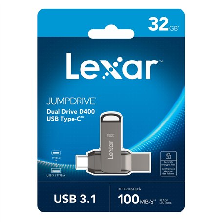 Clé USB Lexar Dual Type C 32 Go Gris