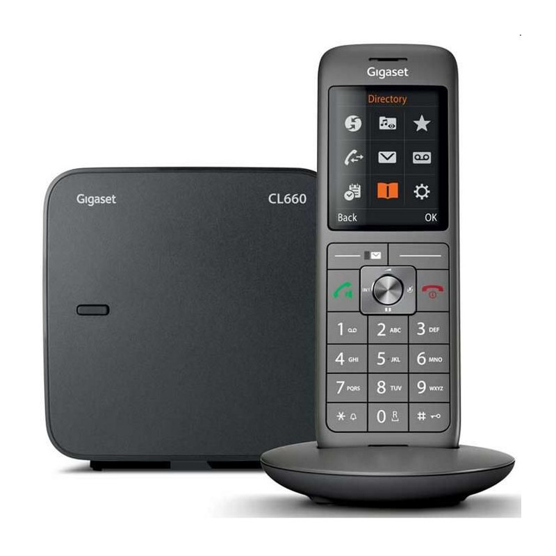 Image secondaire de Téléphone Fixe sans fil - GIGASET CL 660 Duo Anthracite - Écran couleur rétroéclairé - Répertoire 400 contacts