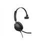Jabra Evolve2 40 Casque PC Mono Écouteurs Certifié Microsoft Teams à Réduction du Bruit avec Technologie d'Appel à 3 Microphones