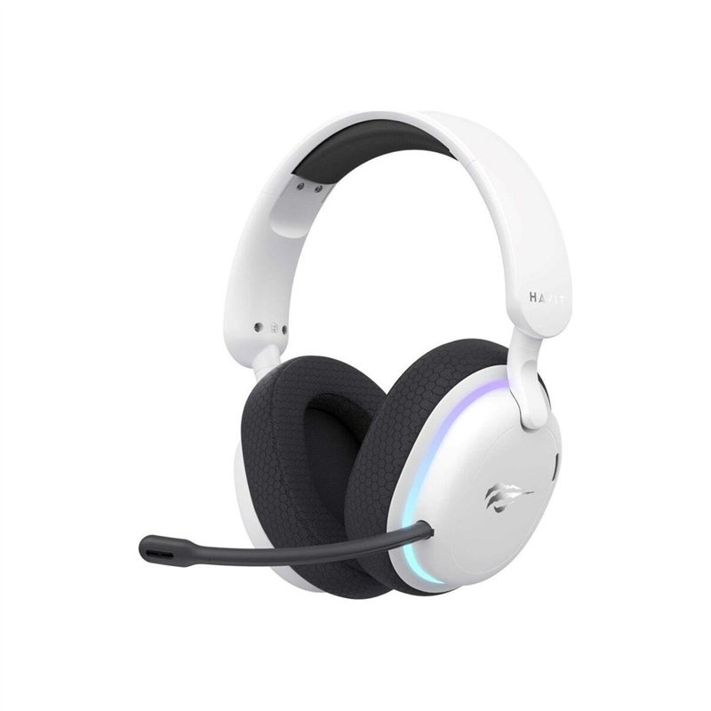 Casques avec Micro Gaming Havit Fuxi-H7 Blanc Noir