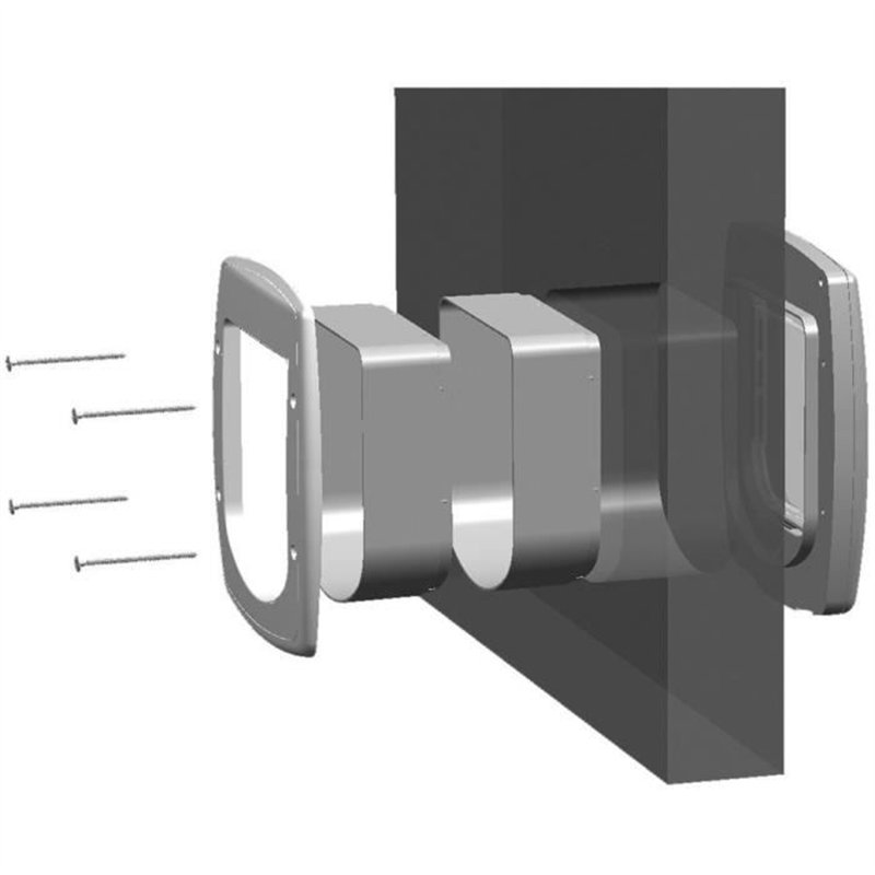 Image secondaire de Tunnel d'extension - FERPLAST - Pour chatieres Swing 3/5 - Gris