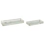 Jeux de plateaux Home ESPRIT Blanc Doré Moderne 42 x 15 x 4 cm (2 Unités)