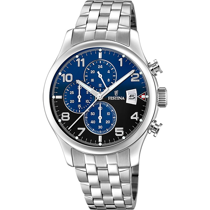 Image secondaire de FESTINA Homme Analogique Quartz Montre avec Bracelet en Acier Inoxydable F20374/8