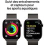 Apple Watch Series 10 GPS + Cellular - 46mm - Boîtier Slate Titanium - Bracelet Slate Milanese Loop - M/L