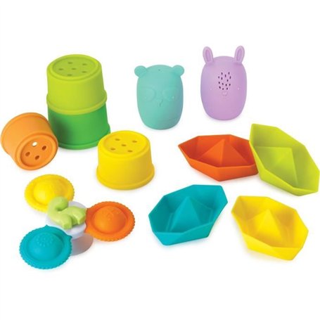 Coffret de bain - INFANTINO - 315341 - 11 pieces - Silicone