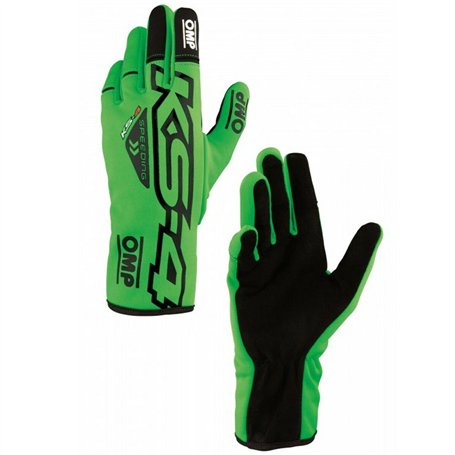 Gants de karting OMP KS-4 Noir Vert