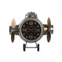 Horloge Murale Home ESPRIT Doré Argenté Métal Avion Vintage 50 x 10