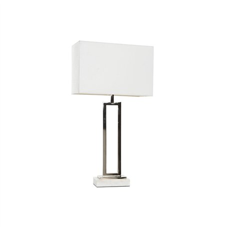 Lampe de bureau Home ESPRIT Blanc Argenté 50 W 220 V