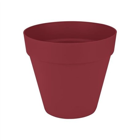Pot de fleur - Elho - Loft Urban Rond - Rouge - L 29 x B 28.5 x H 26 cm - Extérieur - 100% recyclé