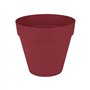 Pot de fleur - Elho - Loft Urban Rond - Rouge - L 29 x B 28.5 x H 26 cm - Extérieur - 100% recyclé