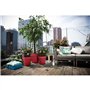 Pot de fleur - Elho - Loft Urban Rond - Rouge - L 29 x B 28.5 x H 26 cm - Extérieur - 100% recyclé