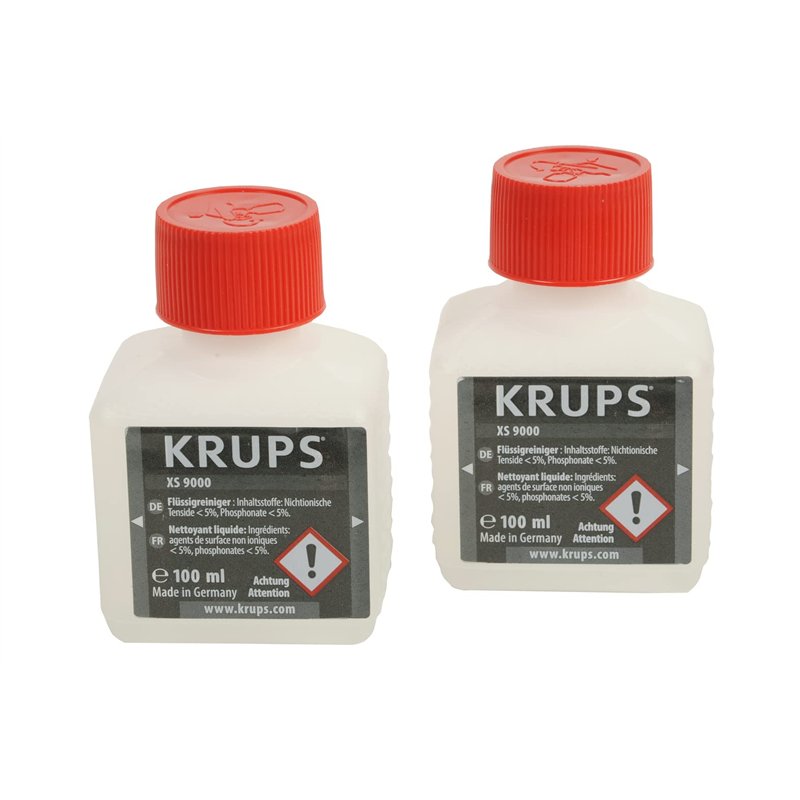 Krups Lot de 2 Nettoyants Liquides pour Système Cappucino Barista XS900010