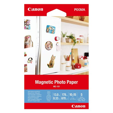 Canon MG-101 3634C002 Papier photo magnétique 10