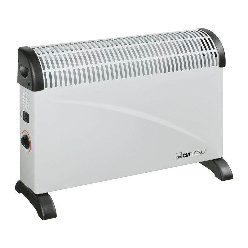 Clatronic® Chauffage par convecteur | Chaleur mobile | Chauffage électrique à 3 niveaux de chauffage | avec thermostat | jusqu'à