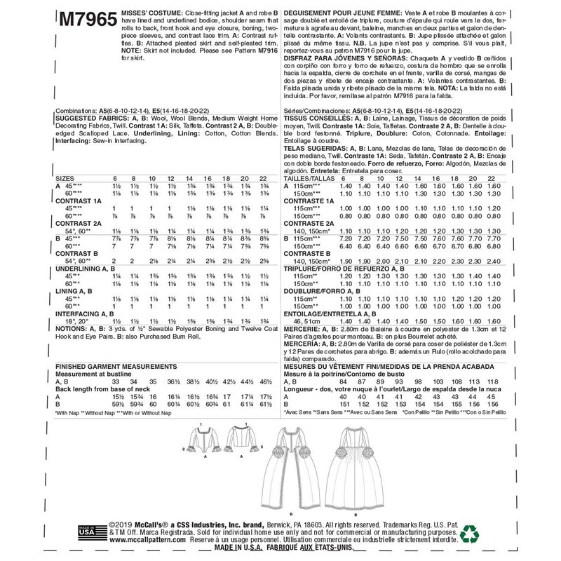 Image secondaire de McCall's Déguisement, papier, blanc, divers