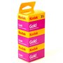 kodak 1880806 Gold 200 Film, GB13536-H – Lot de 3 (jaune/violet)