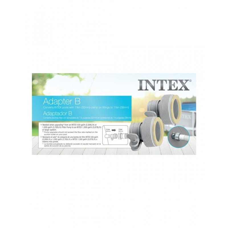 Image secondaire de Intex - Lot de 2 adaptateurs 32-38mm INTEX Ref 10722