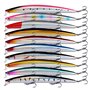 FNAPE Leurres de Pêche 10 Pièces 18.5cm 23g Minnow Bass Dur Leurres Topwater Crochets Crankbait Swimbait Leurre Appâts Bioniques