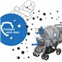 Reer 2144227 Habillage Pluie pour Poussette Double